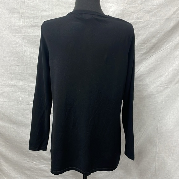 Alfani black long-sleeved cardigan, size petite Large - Picture 4 of 6
